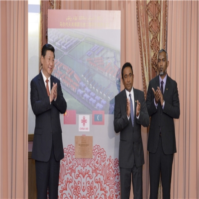 习近平主席为中机国际执行的马代住房二期项目揭牌