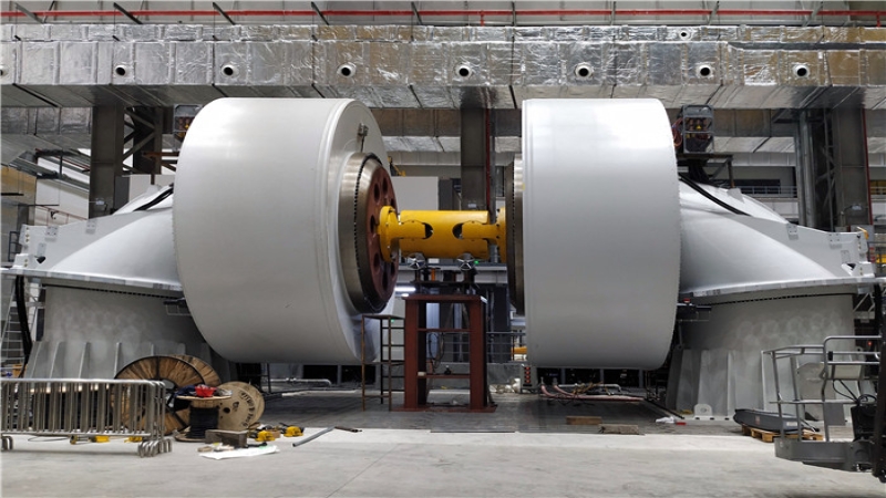 上海电气风电集团大兆瓦低速永磁同步电机对拖试验平台投入运行