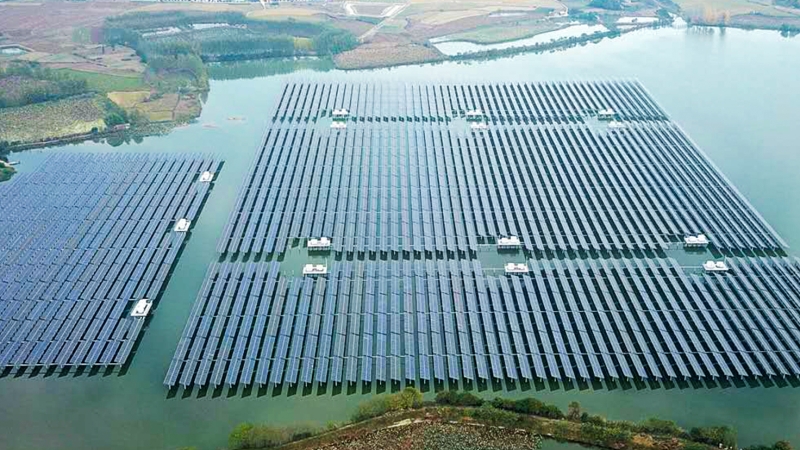 长丰县堵龙背水库40MWp渔光互补分布式发电项目