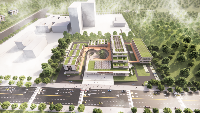 生命绿岛 疗愈之境一一中机国际中标涟源市公共卫生防控救治中心建设项目