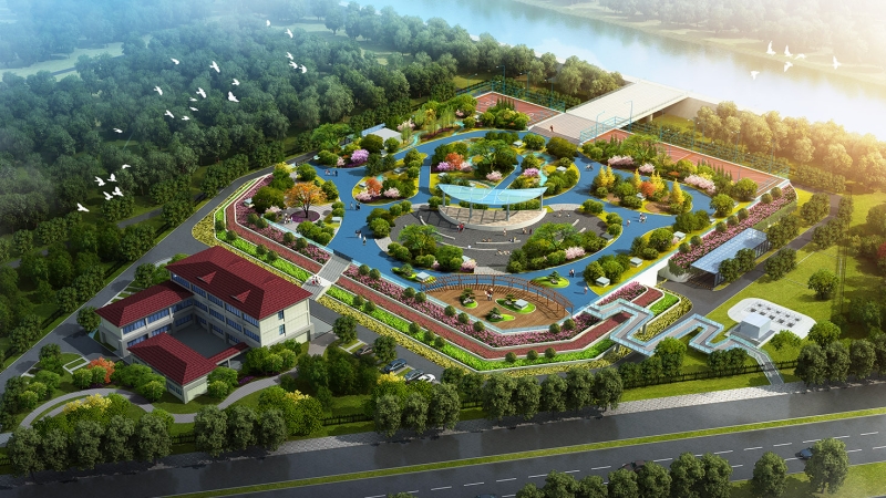 广东省肇庆新区半地下式污水处理厂