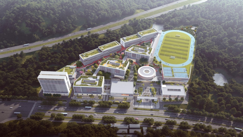 书山学径、智谷叠荫——韶关市华明高级中学