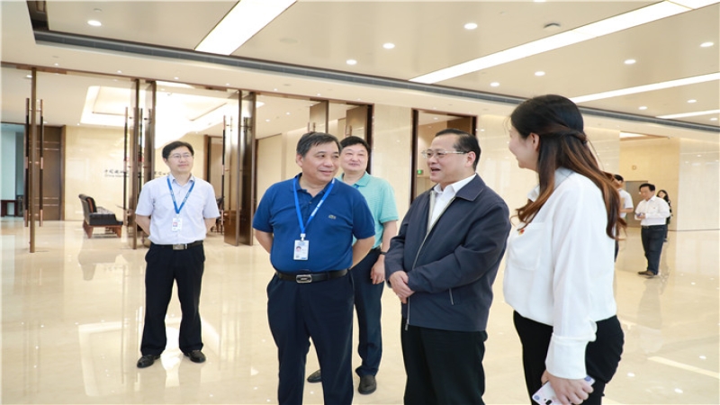 雨花区委书记张敏一行调研中机国际