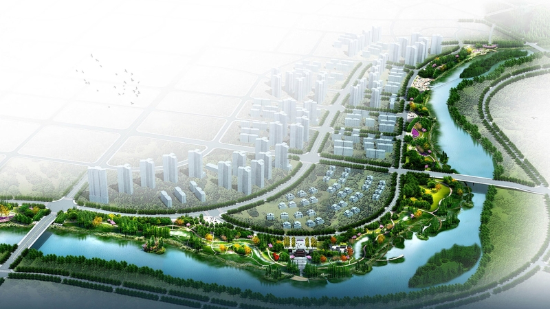 西河西岸沿江风光带（一期）景观设计