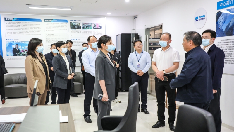 雨花区委书记刘素月、区长黄军其一行赴中机国际考察雨花区科创公共服务中心建设工作