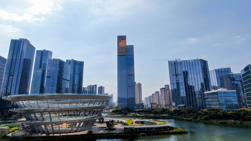 红网报道！河西第二高楼即将投用